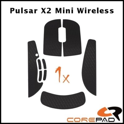 Corepad Soft Grips black Pulsar X2 Mini & X2V2 Mini Mouse Grip Tapes Stickers