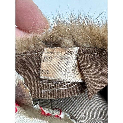 Fur Pillbox Hat Vintage Cecile New York Original USA Brown Prop Dress Up - Picture 4 of 10