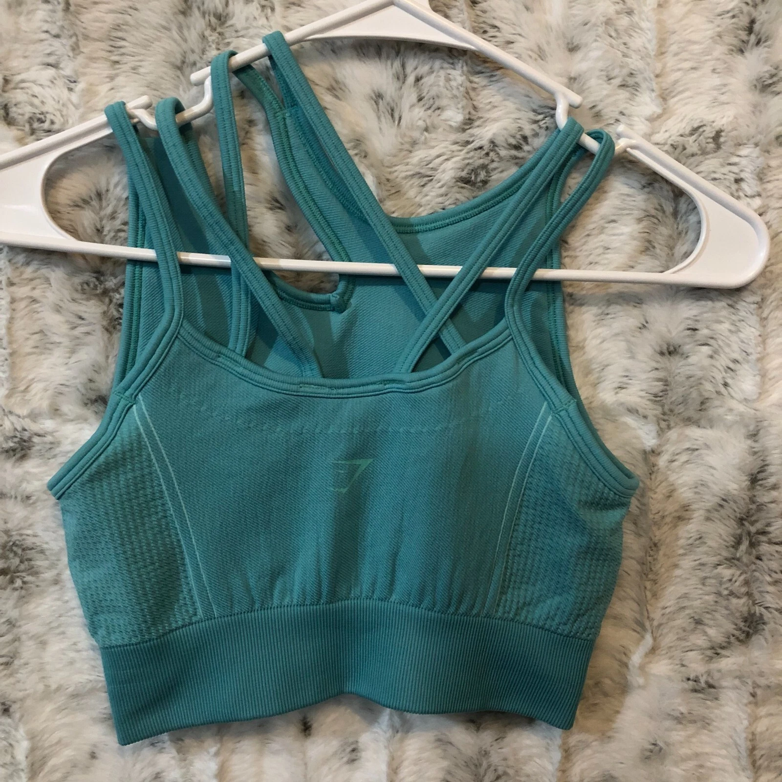 gymshark ultra seamless spearmint turquoise tank-bra