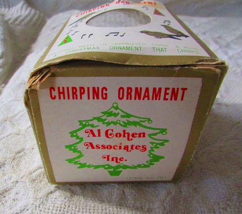 Electronic Chirping Ornament, Works, With Box - Picture 3 of 4