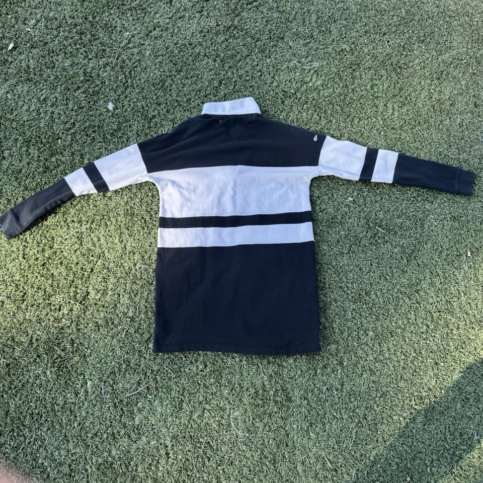 Volcom Men’s Rugby Black/White Long Sleeve Polo Shirt - Size Small - Image 2 of 4