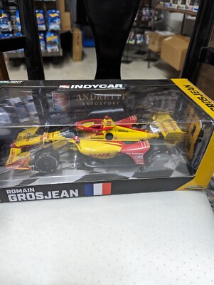 2022 INDY CAR RACING HONDA #28 ROMAIN GROSJEAN DHL 1:18 SCALE DIECAST MODEL CAR