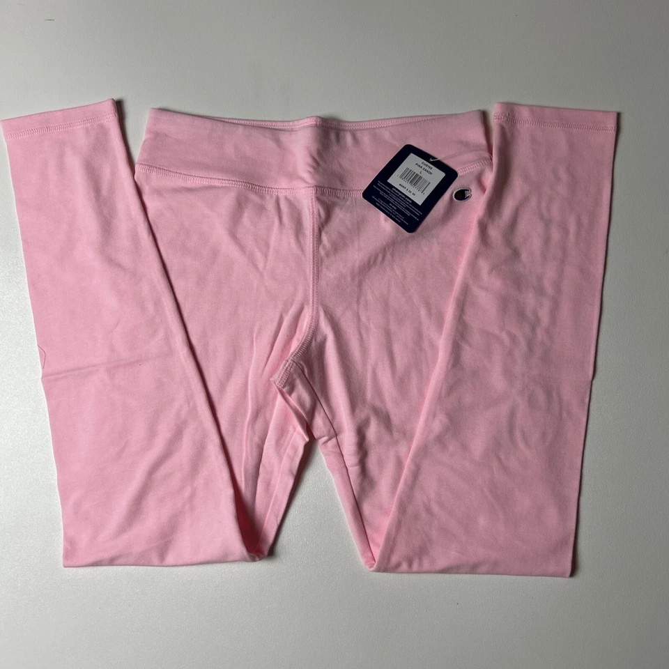 Pantalones de chándal/legging rosa caramelo Champion para niñas jóvenes talla grande nuevos con etiquetas Foto 4 de 4