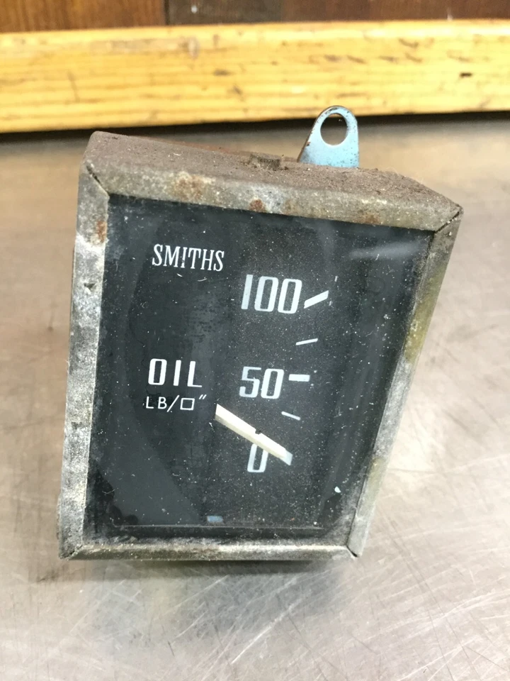 MG MGB 1972-76 • Manómetro de presión de aceite Smiths original. #PL 4402/00. Usado. KMG1233 Foto 3 de 4