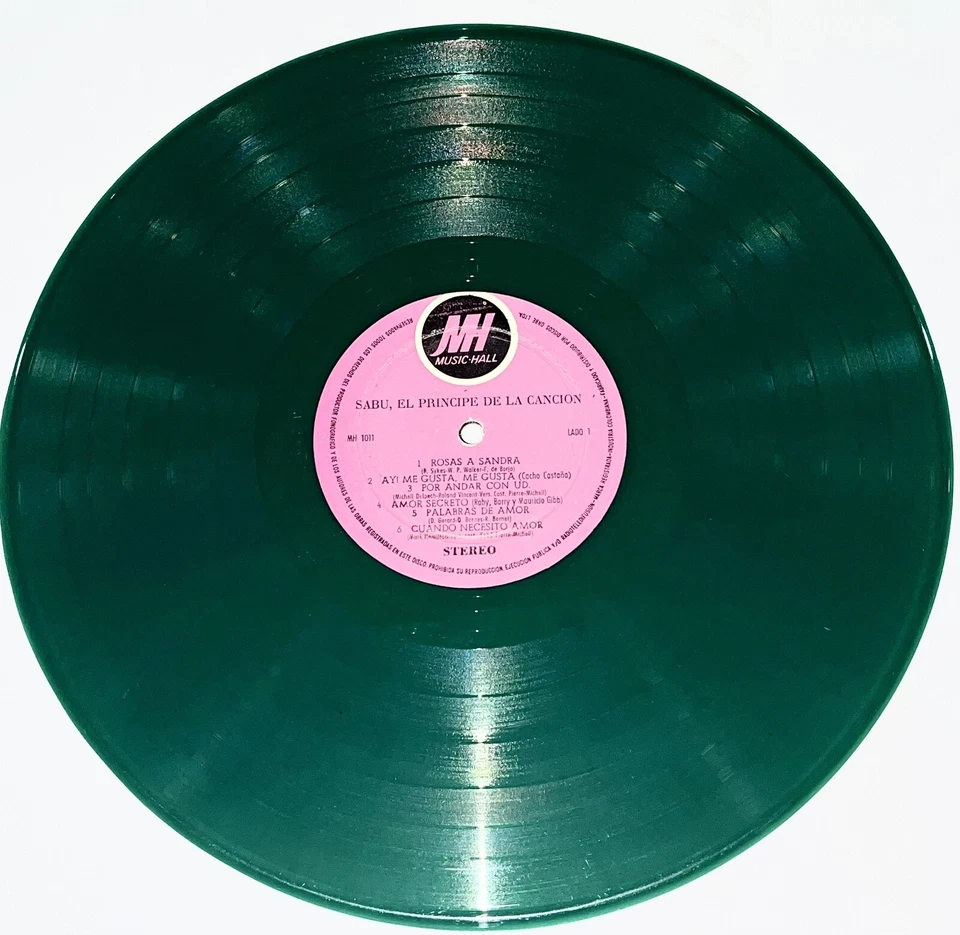 Sabu – El Principe De La Cancion - Rosas A Sandra - Vinyl Green - Image 3 of 4