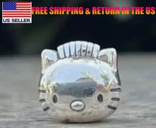 Hello Kitty 925 Sterling Silver Charm for Bracelets