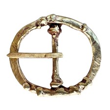 Handmade Solid Brass Belt Buckle USA  1.5" "HORSES" Retro Artisan Buckle Men