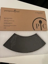 Pampered Chef Black Slate Serving Board New 1482 Cheers Gather Share Laugh 
