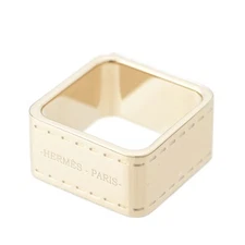 Hermes Gold Bolduc Scarf Ring Jewelry Accessory, Used