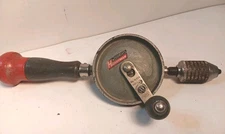 Vintage Stanley Handyman Hy-Lo Drive No H1220 Made In USA Hand Drill Woodworking