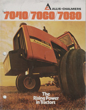 ALLIS-CHALMERS 7040/7060/7080 TRACTORS 24 PAGE BROCHURE AED 402/7410