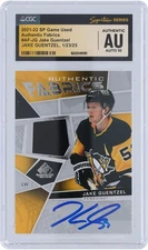 Jake Guentzel Penguins Signed 2021-22 Upper Deck SP #AF-JG CGC Auto 10 Card