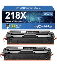 218X W2180X Black Toner Cartridges 2 Pack High Yield (with Chip) Compatible R...