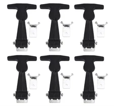 6 PCS Rubber Flexible Hasp T-Handle Draw Latches