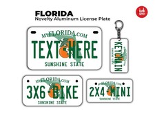 Novelty Florida Custom License Plate Personalized Carvehicle Motorcyclebike Novelty Florida Custom License Plate Personalized Carvehicle Motorcyclebike