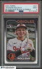 2024 Topps #697 Jackson Holliday Fun Faces Black Scribble RC Rookie SP PSA 9