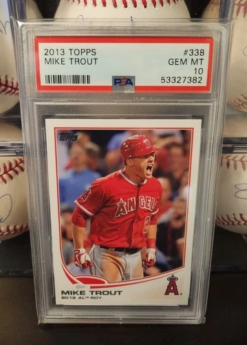 Mike Trout 2013 Topps #338 Gem Mint PSA 10 HOF 2012 AL ROY Award