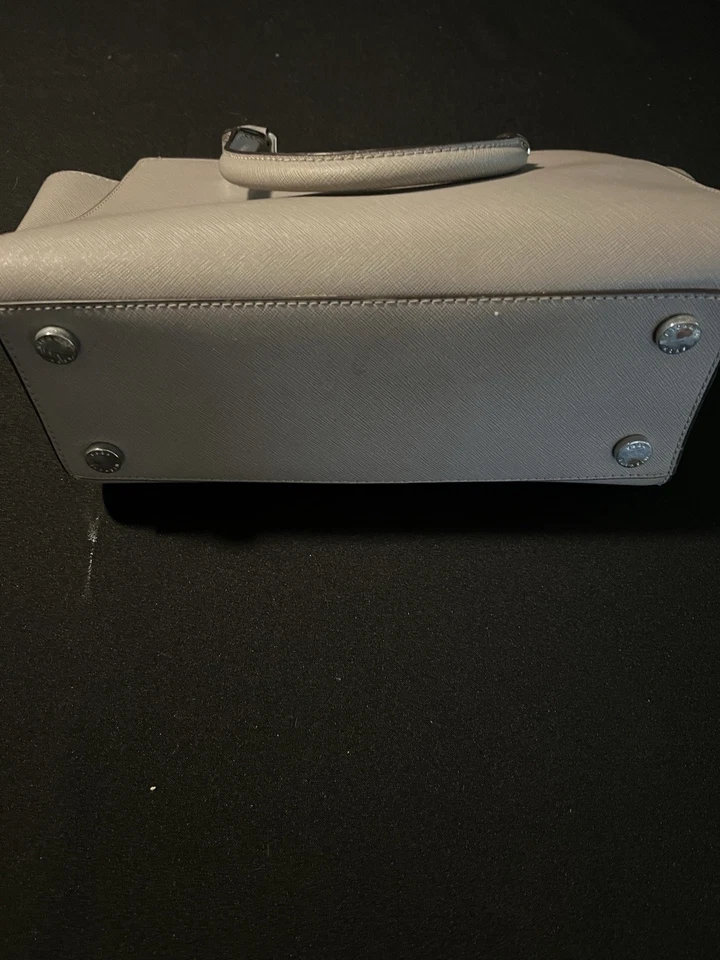 Bolso de Mano Michael Michael Kors Gris Mediano Selma Saffiano Cremallera con Correa Foto 4 de 4