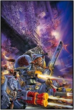 WARHAMMER 40K ELDAR WHITE DWARF 236 POSTER – GEOFF TAYLOR ART PRINT