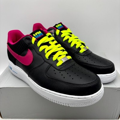 Nike Air Force 1 Low London Black Red Athletic Shoes Size  display picture 1