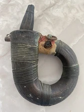 Antique Rare round shape powder flask Rare collectible ottoman Islamic Arabic