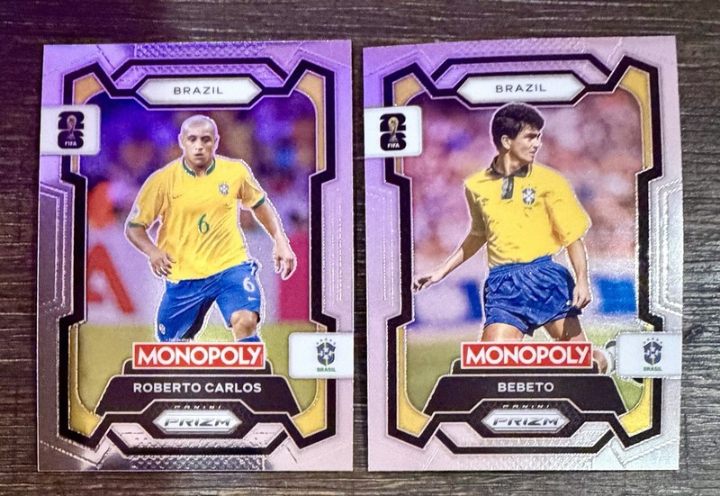 2026 Panini Prizm Monopoly FIFA World Cup - Bebeto & Roberto Carlos - Brazil