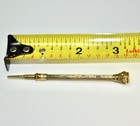 Antique Gold Filled Propelling Chatelaine Pencil w/ Yellow Glass Jeweled Top — photo 9