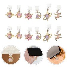 12 PCS Dust Cover for Mobile Phones Dustproof Charging Port Plugs