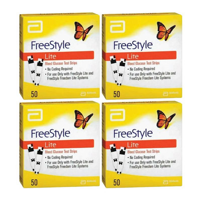 FREE-STYLE - Lite Test Strips English Pack 50ct- EXP-01/2027-UK VERSION-PACK 4