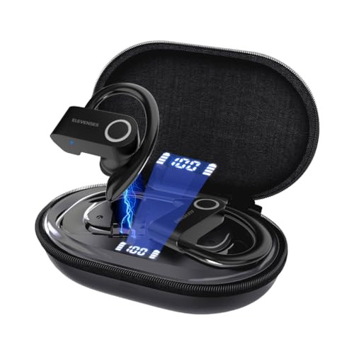 Wireless Earbuds with Earhooks, Bluetooth Earbuds Over Ear, 82H Long Battery ...