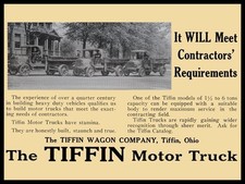1919 Tiffin Motor Truck, Tiffin OhiO Wagon Co. NEW METAL SIGN: 9x12" Ships Free
