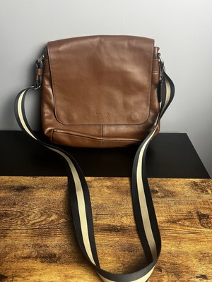 COACH レザー ボディバッグ ブラウン COACH Charles Sullivan Brown Leather Messenger Bag Shoulder