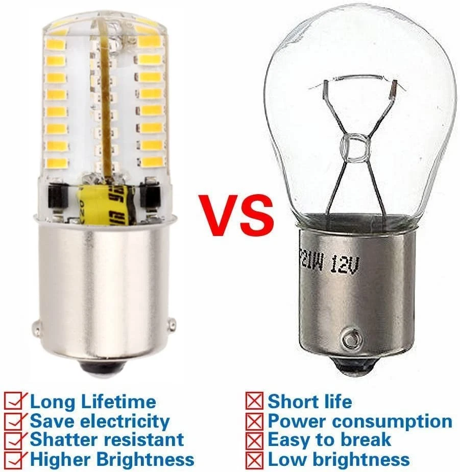 Ba15s 1156 P21w Led 12V Ac/Dc 6w Low Voltage Bulbs, 1141 S8 Single Contact Ba... - Image 4 of 4