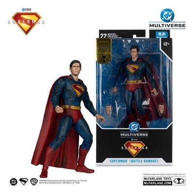 DC Comics Superman 2025 Actionfigur Battle Damaged Gold Label Exclusive