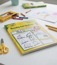 Crayola "Ready for School" Look Listen Workbook Kids Coloring Book