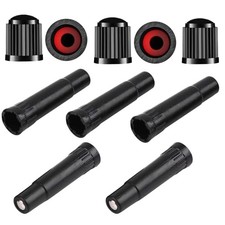 5 Pack Screw-on Valve Cap Stem Extension Extender Adapter + 5 Pack Universal