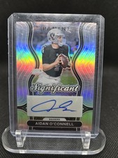 AIDAN O'CONNELL 2024 PANINI SIGNIFICANT SIGNATURES SILVER PRIZM AUTO Q3280