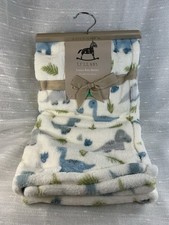 Lullaby Baby Dinosaur Blanket Blue Green Dino Boys Security Lovey Plush NEW