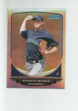 2013 BOWMAN CHROME PROSPECTS REFRACTORS #BCP22 BRANDON MAURER 306/500
