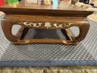 Antique Chinese Coffee Tea Altar Table Mother Of Pearl Inlays, Burl Walnut — photo 3