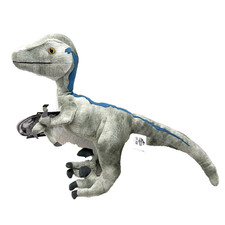 Jurassic World Live Tour Blue Velociraptor Plush Dinosaur -New With Tags Toy 22"