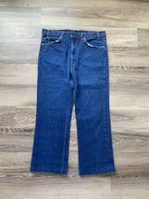Vintage 90's Levis 517 Bootcut Jeans Dark Wash Mens 38x34 38x30 Made in USA