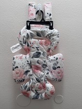 Sweetwave Baby Head Support Cushion Pink Floral for Infant Toddler Car Seat 1043