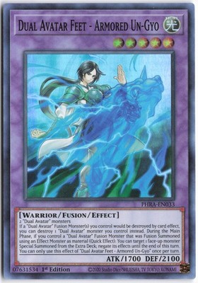 Yugioh - Dual Avatar Feet - Armored Un-Gyo PHRA-EN033 1st Edition - Phantom Rage
