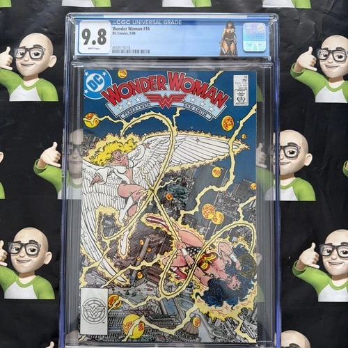 Wonder Woman #16~CGC 9.8~1988~🏷️Custom Label🏷️~🔥HIGHEST GRADE🔥TOP POP🔥