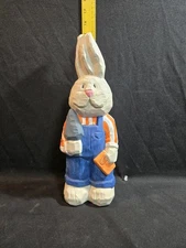 Folk Art Rabbit Figurine Gardener Eddie Walker Midwest of Cannon Falls Style