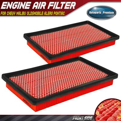2x High Performance Engine Air Filter for Chevy Malibu Oldsmobile Alero Pontiac