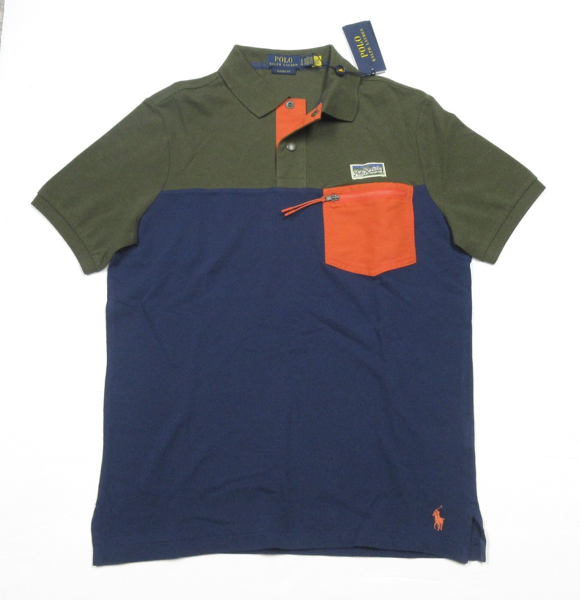 服/ファッション Polo by Ralph Lauren Polo Ralph Lauren Navy Colorblock Summit Classic Fit Zip Pocket