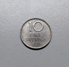 10 &ouml;re Schwedische Kronen M&uuml;nze SEK 1965 Gustaf Adolf VI Kursm&uuml;nze Umlaufm&uuml;nze