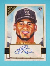 2020 Topps Gallery AUTO RC Jesus Tinoco Colorado Rockies #22